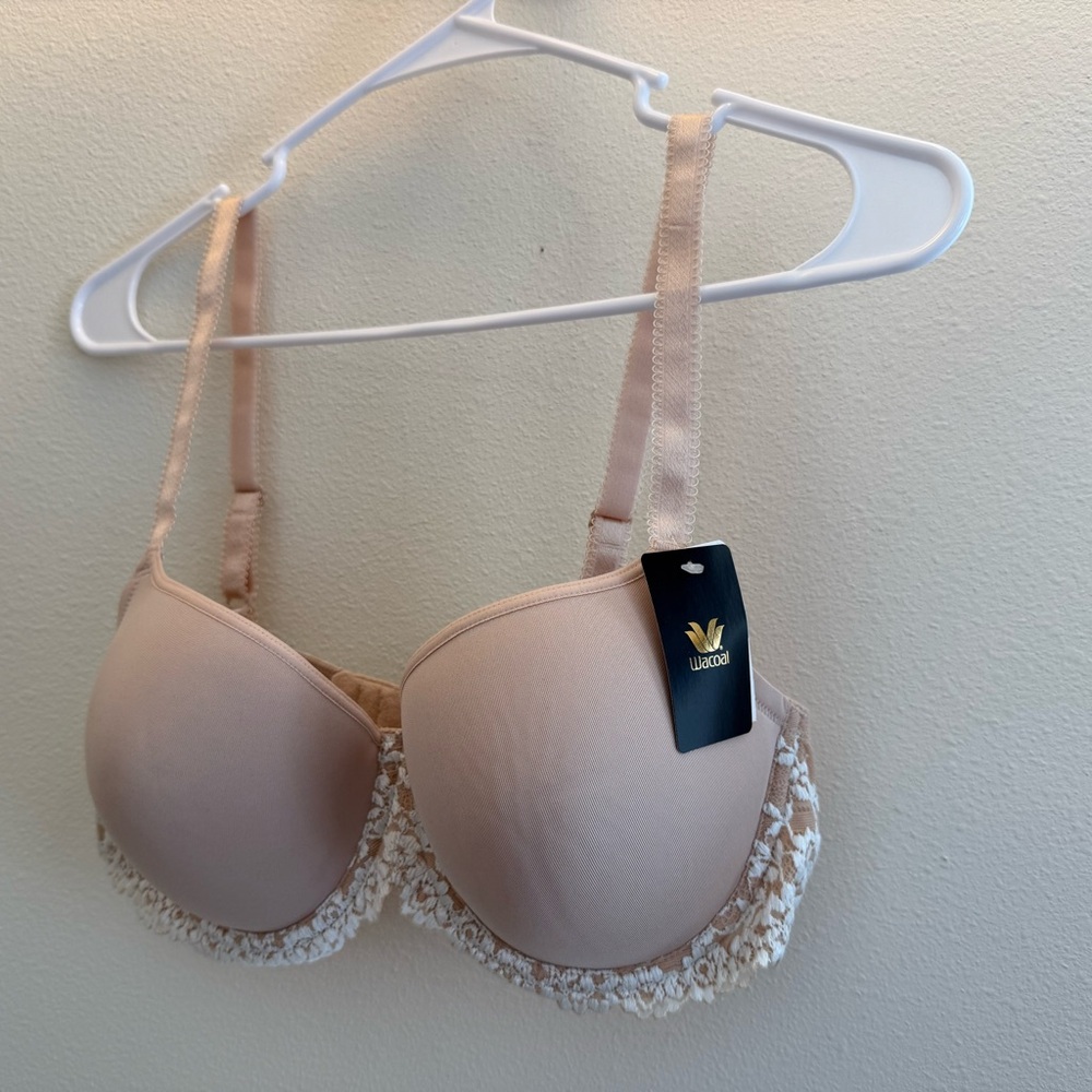 Women's Cream Lace Bra 38C